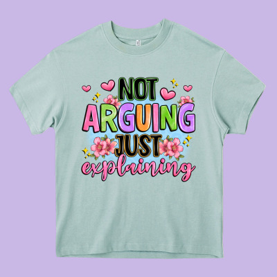 Not Arguing Just Explaining Heavy Core Tee Designed By Jahusdesignshop