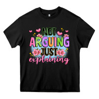 Black not arguing just explaining Heavy Core Tee - JahusDesignShop