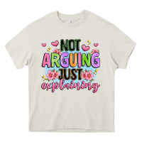 Cream not arguing just explaining Heavy Core Tee - JahusDesignShop