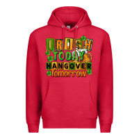 Cardinal Irish today hangover tomorrow  St. Patricks Day Premium Hoodie - FaDigitalArtStudio