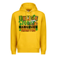 Lemon Irish today hangover tomorrow  St. Patricks Day Premium Hoodie - FaDigitalArtStudio