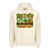 Tofu Irish today hangover tomorrow  St. Patricks Day Premium Hoodie - FaDigitalArtStudio