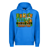 True Royal Irish today hangover tomorrow  St. Patricks Day Premium Hoodie - FaDigitalArtStudio