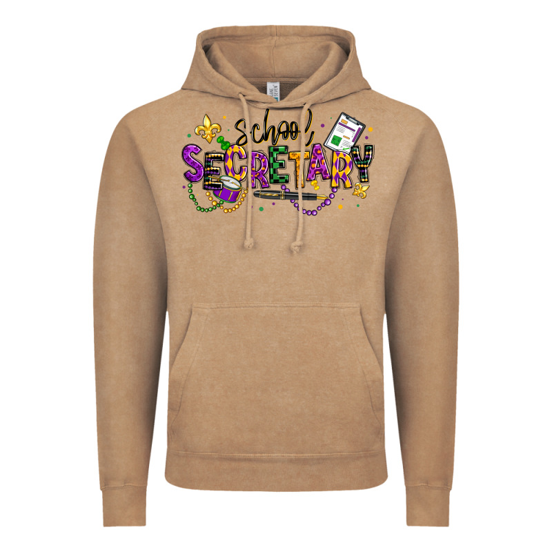 Mardi Gras School Secretary Vintage Hoodie by texasbilliewilder | Teevron