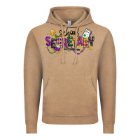 Vintage Coffee mardi gras school secretary Vintage Hoodie - texasbilliewilder