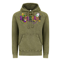Vintage Olive mardi gras school secretary Vintage Hoodie - texasbilliewilder