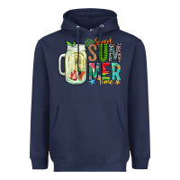 Navy sweet summer time Heavyweight Hoodie - CowhideDigitalArt