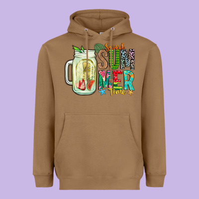 Sweet Summer Time Heavyweight Hoodie Designed By Cowhidedigitalart