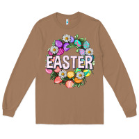 Toasted Coconut Easter with eggs and daisy Easter Day Long Sleeve Tee - HowdyJamesFarm