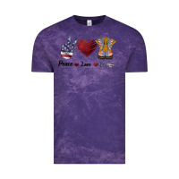 Cloud Purple Peace Love Veteran Vintage Tee - Bettercallsaul