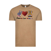 Vintage Coffee Peace Love Veteran Vintage Tee - Bettercallsaul