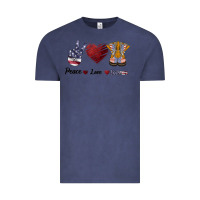 Vintage Denim Peace Love Veteran Vintage Tee - Bettercallsaul