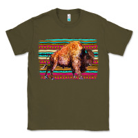 Army Green Aztec Buffalo Classic Tee - Bettercallsaul