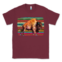 Burgundy Aztec Buffalo Classic Tee - Bettercallsaul
