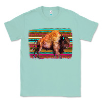 Seafoam Aztec Buffalo Classic Tee - Bettercallsaul