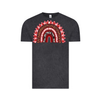 Vintage Black valentines day rainbow Vintage Tee - RanaPortraitStore
