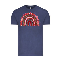Vintage Denim valentines day rainbow Vintage Tee - RanaPortraitStore