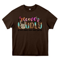 Chocolate Brown recover loudly to keep others from dying quietly m Heavy Core Tee - MaliasSmallBusiness