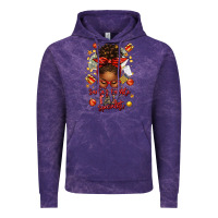 Cloud Purple santa favorite tax specialist afro messy bun Vintage Hoodie - texasbilliewilder