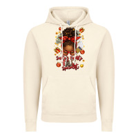 Vintage Artic santa favorite tax specialist afro messy bun Vintage Hoodie - texasbilliewilder