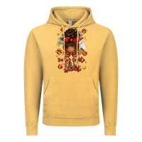 Vintage Mustard santa favorite tax specialist afro messy bun Vintage Hoodie - texasbilliewilder