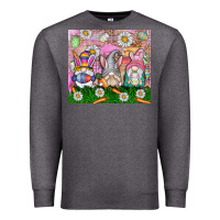 Charcoal Heather easter gnome Premium Sweatshirt - CowhideDigitalArt