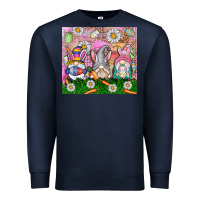 Navy easter gnome Premium Sweatshirt - CowhideDigitalArt