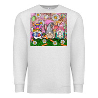 Oatmeal Heather easter gnome Premium Sweatshirt - CowhideDigitalArt