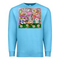 Ocean Blue easter gnome Premium Sweatshirt - CowhideDigitalArt