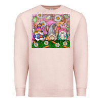 Pale Pink easter gnome Premium Sweatshirt - CowhideDigitalArt