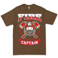 Fire Captain Firefighter Fireman Job Premium Tee | Teevron
