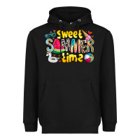 Black summer time Heavyweight Hoodie - CowhideDigitalArt