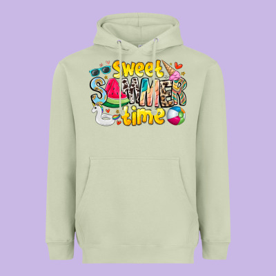Summer Time Heavyweight Hoodie Designed By Cowhidedigitalart