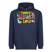 Navy summer time Heavyweight Hoodie - CowhideDigitalArt