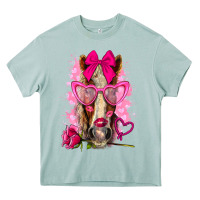Arona valentines day horse with sunglasses Heavy Core Tee - NancyCooperArtShop