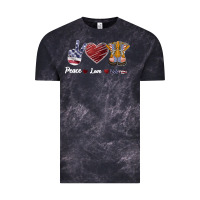 Cloud Black Peace Love Veteran Vintage Tee - Bettercallsaul