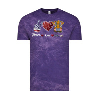 Cloud Purple Peace Love Veteran Vintage Tee - Bettercallsaul