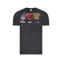 Vintage Black Peace Love Veteran Vintage Tee - Bettercallsaul