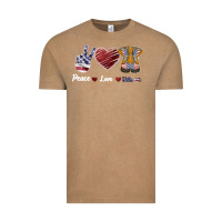 Vintage Coffee Peace Love Veteran Vintage Tee - Bettercallsaul