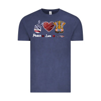 Vintage Denim Peace Love Veteran Vintage Tee - Bettercallsaul