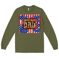 Army Green world best dad Long Sleeve Tee - TumblerDesignByShophia