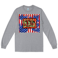 Heather Grey world best dad Long Sleeve Tee - TumblerDesignByShophia