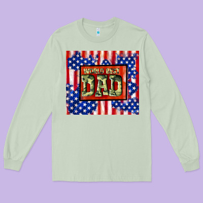 World Best Dad Long Sleeve Tee Designed By Tumblerdesignbyshophia