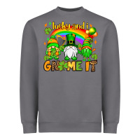 Storm St. Patrick's Lucky and i gnome it Heavyweight Sweatshirt - OliviaCreatesArt