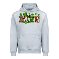 Heather Grey st patricks love heifer Urban Hoodie - Artiststas
