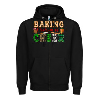 Black baking christmas cheer Zipper Hoodie - FaDigitalArtStudio