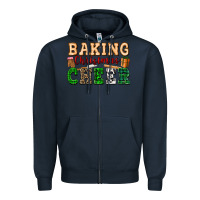 Navy baking christmas cheer Zipper Hoodie - FaDigitalArtStudio