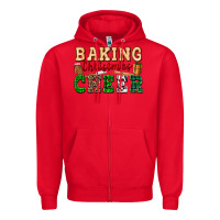 Red baking christmas cheer Zipper Hoodie - FaDigitalArtStudio
