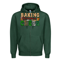 Sports Green baking christmas cheer Zipper Hoodie - FaDigitalArtStudio