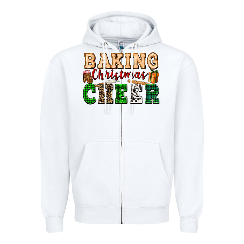 Baking Christmas Cheer Zipper Hoodie by FaDigitalArtStudio | Teevron